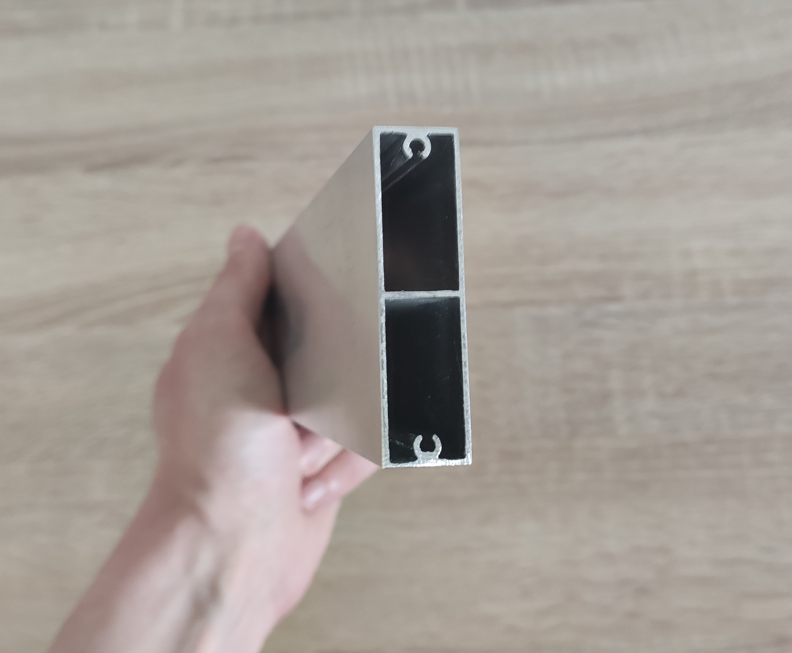 aluminiumlamell rektangulär 60
