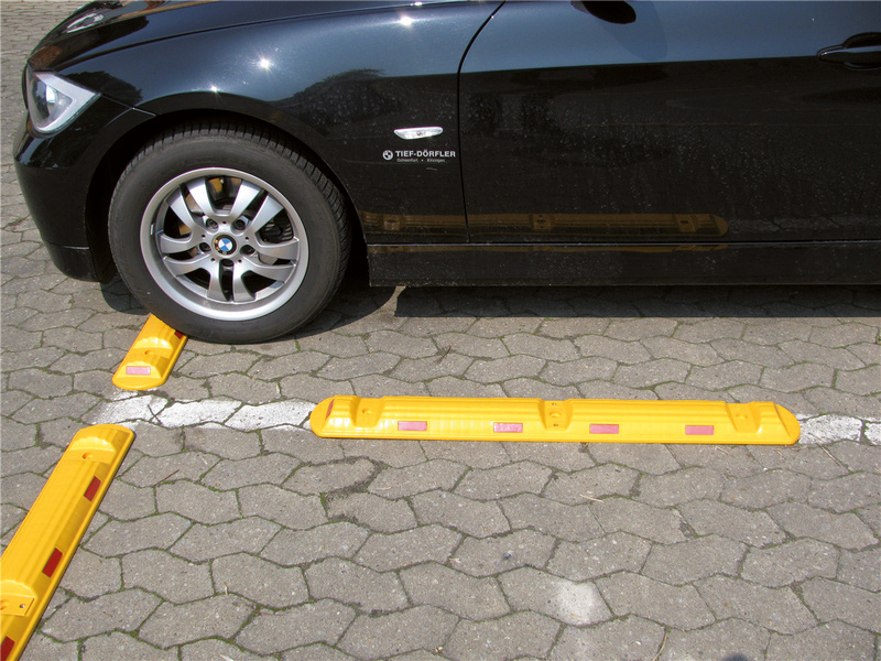 Exempel på hur parkeringsstoppet används