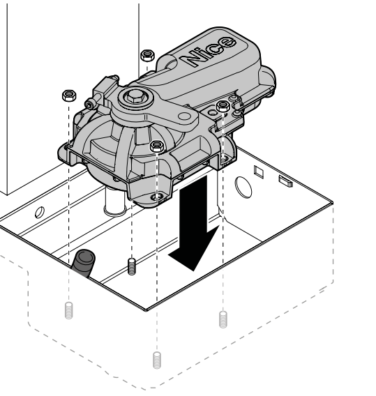 L-FAB – montering av motor i fundamentbox
