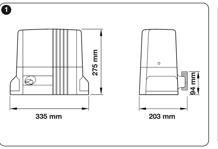 NICE TH1500 – originalmåttskiss i millimeter NICE TH1500 – originalmåttskiss i millimeter