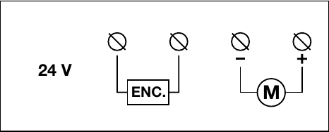 Originalschema för NICE Toona 24 V-motor och pulsgivare