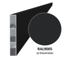 Svart RAL9005 med struktur