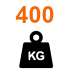Grindens vikt upp till 400 kg