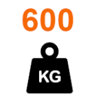 Portvikt upp till 600 kg