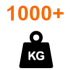 Grindens vikt över 1 000 kg