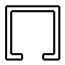 C-profil 70x70x4mm