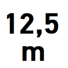 Passagebredd upp till 12,5 m
