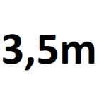 Genomfartsbredd upp till 3,5 m