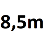 Genomfartsbredd upp till 8,5 m