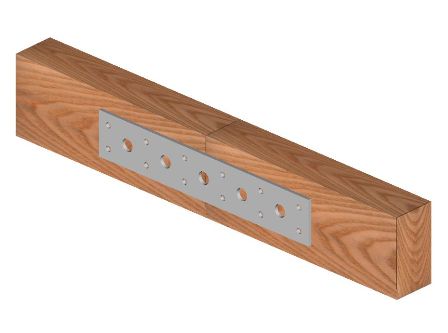 Exempel på användning av hålplatta med 40 mm hål