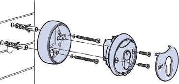 Montering av nyckelbrytare till drivmotor NICE MoonKey MOSEE Montering av nyckelbrytare till drivmotor NICE MoonKey MOSEU
