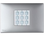 NICE NiceWay Opla Opla-R WRA rektangulärt knapphölje, aluminium