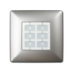 NICE NiceWay Opla Opla-S WSA kvadratiskt knapphölje, aluminium
