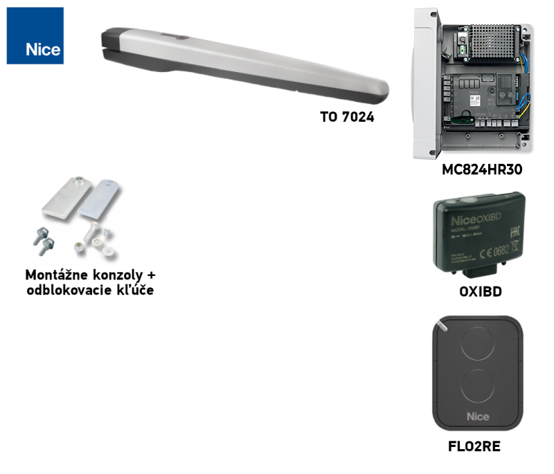 NICE Toona 7 TO7024-motorsats
