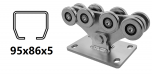 CAIS SPEED ME-vagn för C-profil 95 × 86 × 5 mm