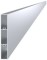 Aluminiumlamell för staket 100x16 mm, rektangulär, utan ytbehandling, 6 m