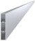 Aluminiumlamell 80x16 mm, rektangulär, obehandlad, 2 m