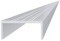 Aluminiumprofil för infästning av lameller, U-formad, bredd 50 mm, AL-UP3, 3 m